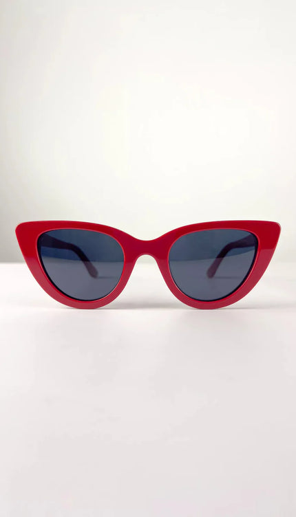 Red Polarized Cat Eye Style Sunglasses