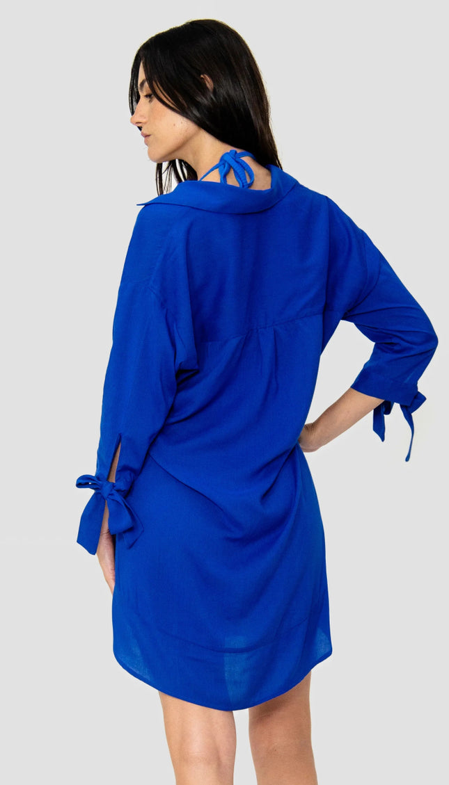 Camisa Azul Alma Viajera - Bari, los mejores trajes de baño y Bikinis. Diseño y tecnología juntos.