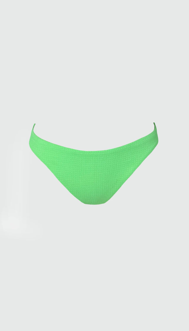 Panty Verde Plisado Essentials Aurora - Bari, los mejores trajes de baño y Bikinis. Diseño y tecnología juntos.