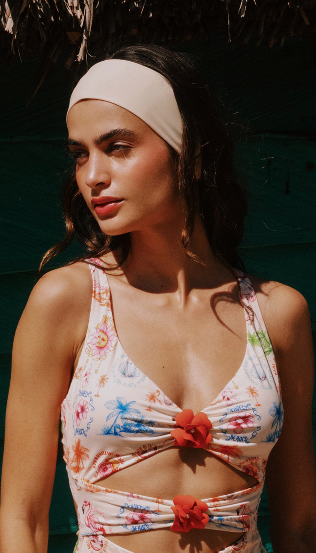 Bandana Crema, Colección Alma Frutal