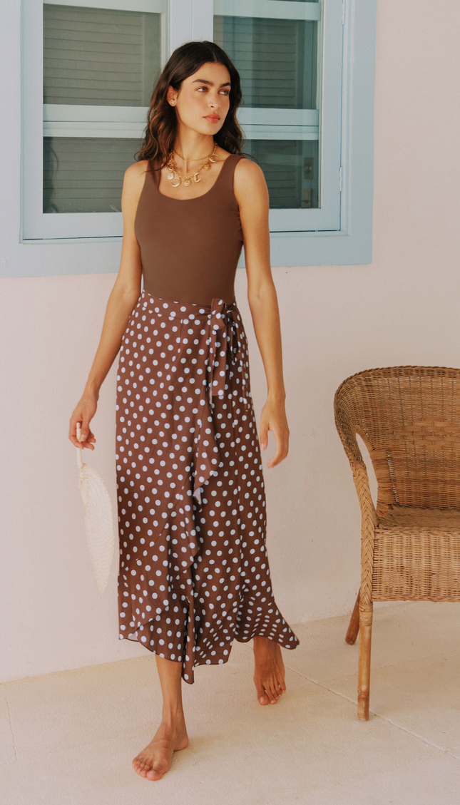 Conjunto Blusa y Falda Polka Dots , Colección ODISEA