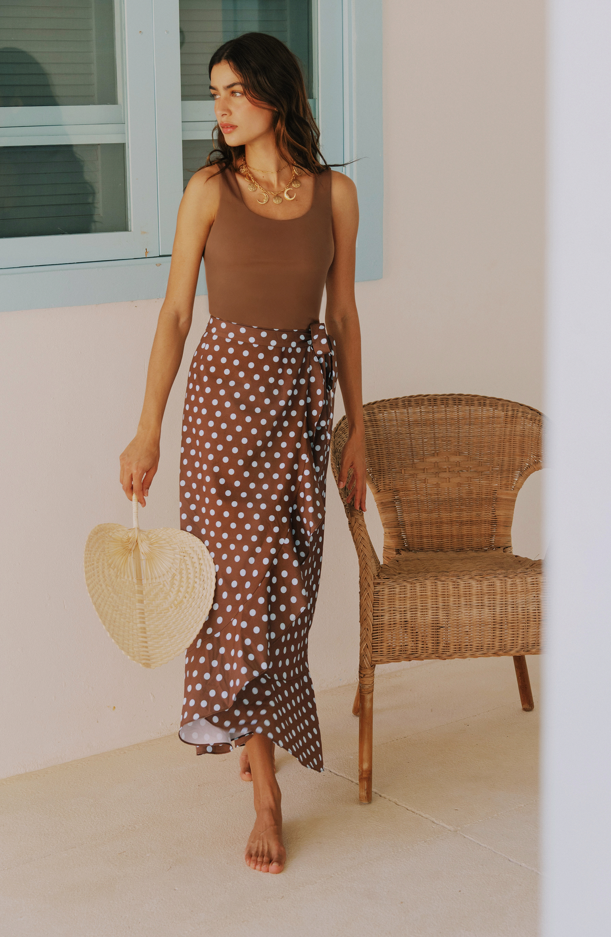 Conjunto Blusa y Falda Polka Dots , Colección ODISEA