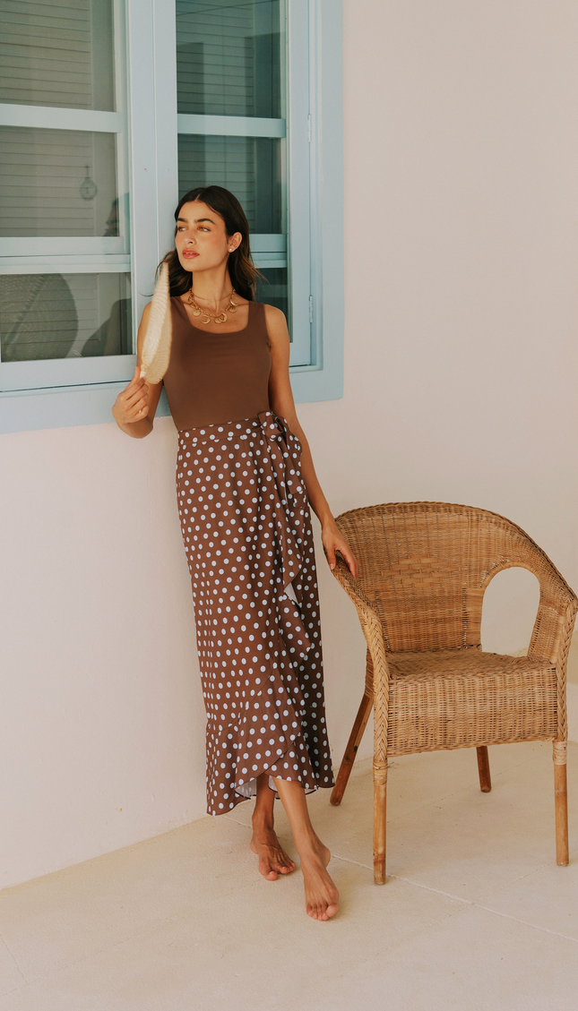 Conjunto Blusa y Falda Polka Dots , Colección ODISEA