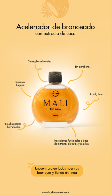 Acelerador de bronceador Mali Sun Drops