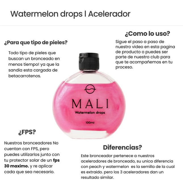 Acelerador de bronceador Watermelon Drops
