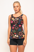 Tankini Short Midnight Garden, Colección Alma Frutal