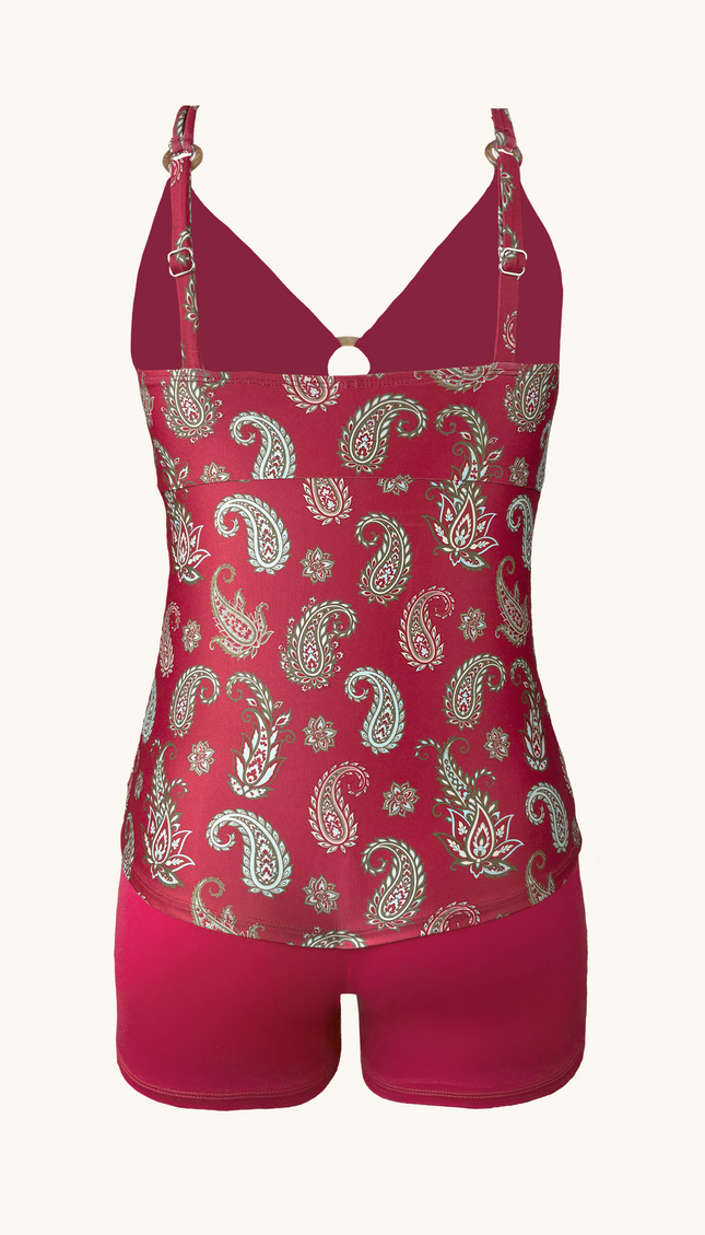 Paisley Print Tankini with Shorts, ODYSSEY Collection