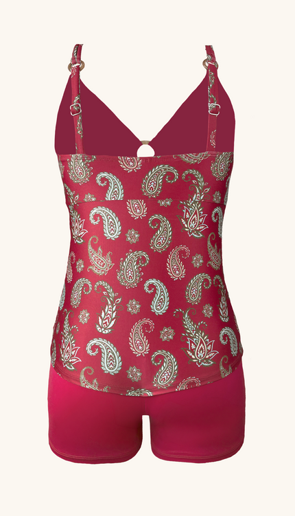 Paisley Print Tankini with Shorts, ODYSSEY Collection