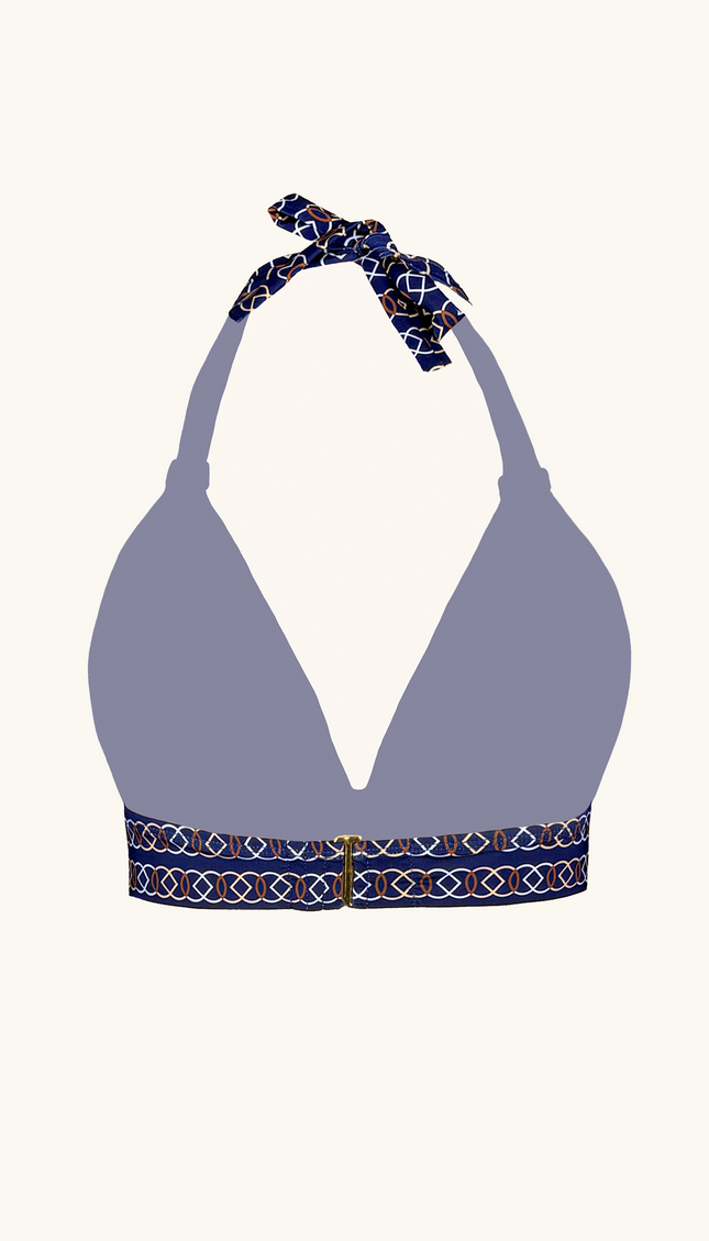 Top de Bikini Nautical Knots, Colección Alma Frutal