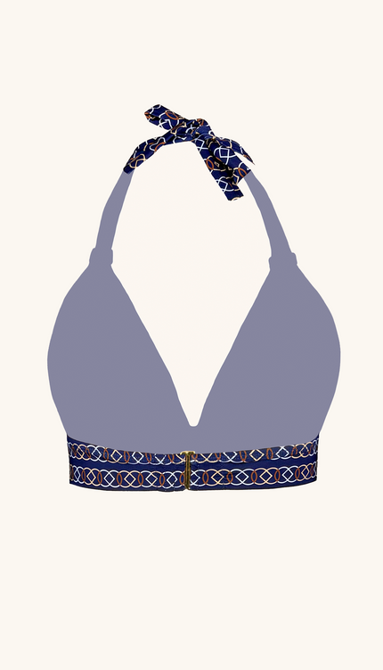 Top de Bikini Nautical Knots, Colección Alma Frutal