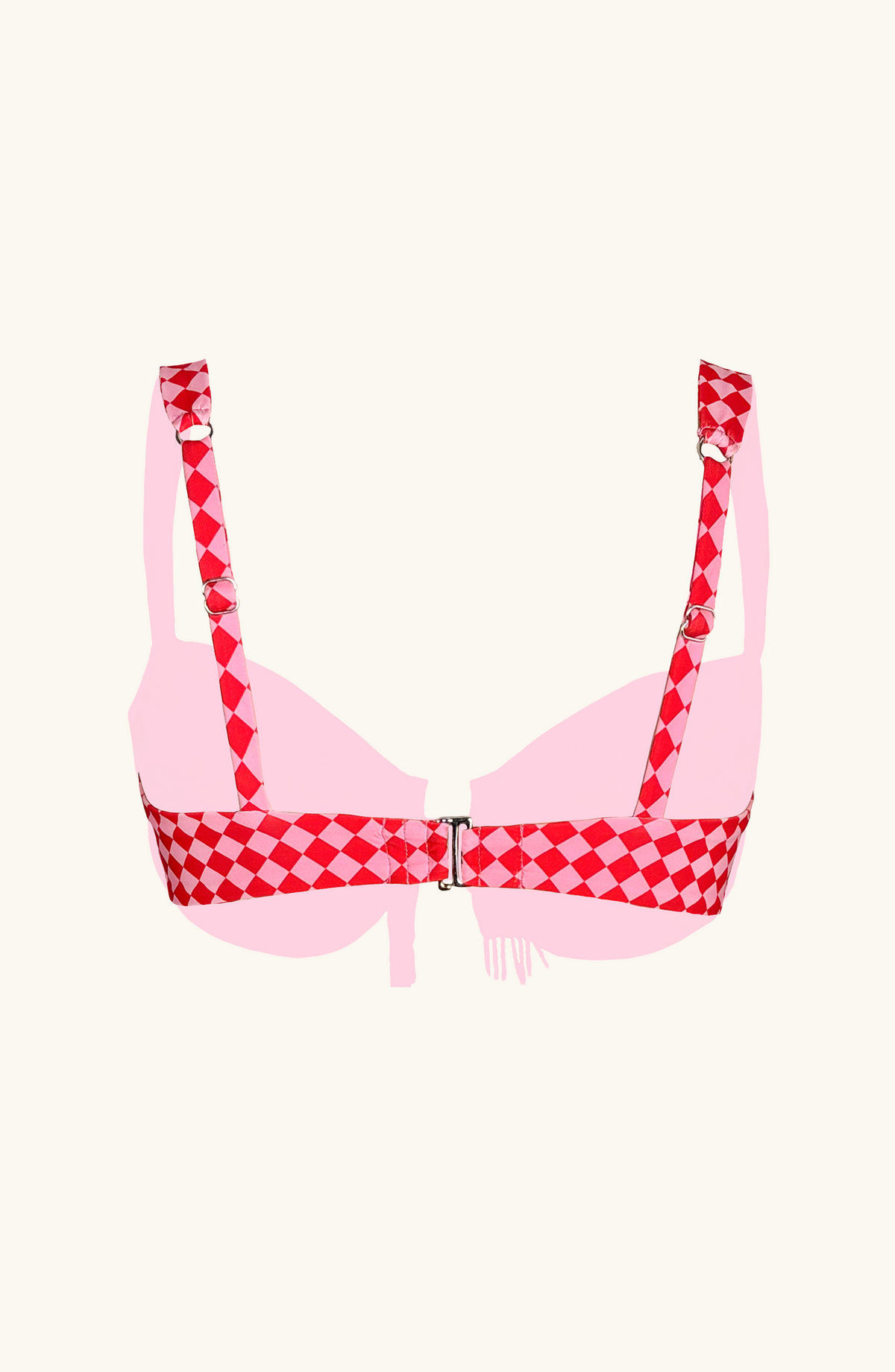 Top de Bikini Cuadros, Colección Alma Frutal