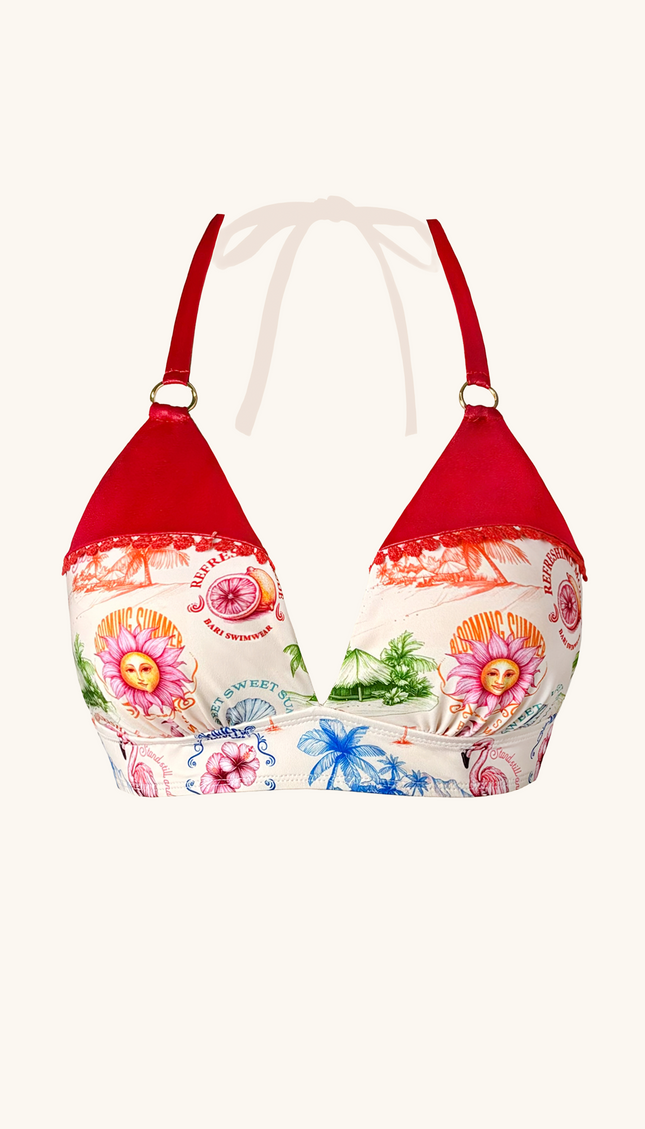 Top de Bikini Tropical , Colección Alma Frutal