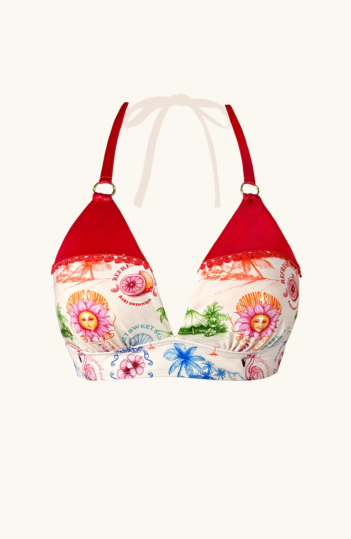 Top de Bikini Tropical , Colección Alma Frutal