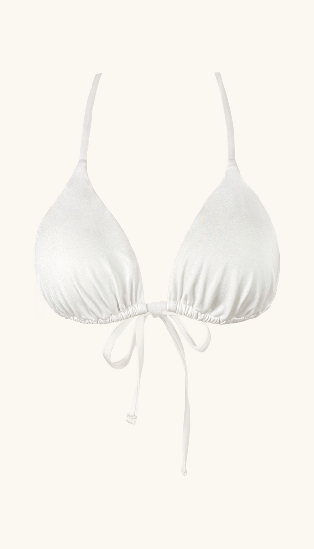 Top Triangular de Bikini Cloud Dancer, Colección ODISEA