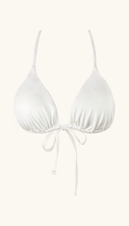 Top Triangular de Bikini Cloud Dancer, Colección ODISEA