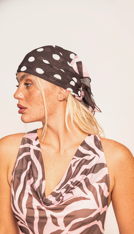 Mascada Estampada Polka Dots, Colección ODISEA