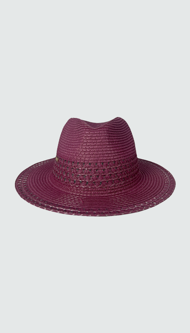 Short Brim Purple Hat