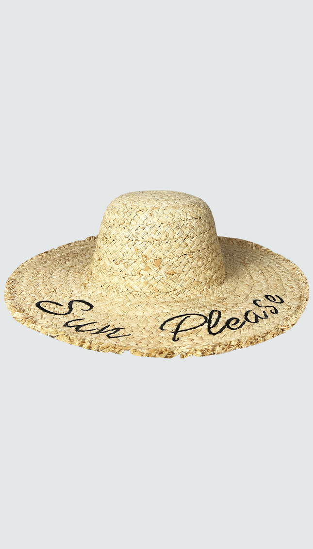 Beige "Sun Please" Hat