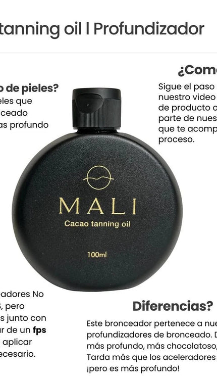 Acelerador de bronceador Cacao Tanning Oil - Bari, los mejores trajes de baño y Bikinis. Diseño y tecnología juntos.