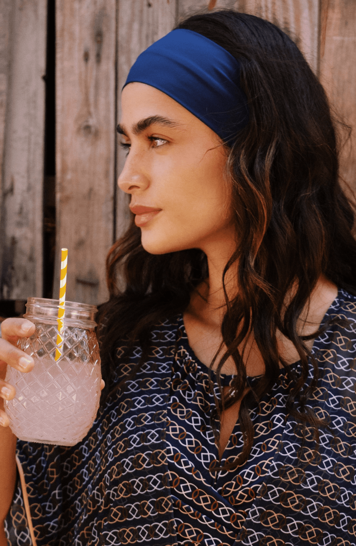 Bandana Azul, Colección Alma Frutal - Bari, los mejores trajes de baño y Bikinis. Diseño y tecnología juntos.
