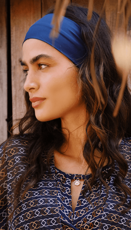 Bandana Azul, Colección Alma Frutal - Bari, los mejores trajes de baño y Bikinis. Diseño y tecnología juntos.