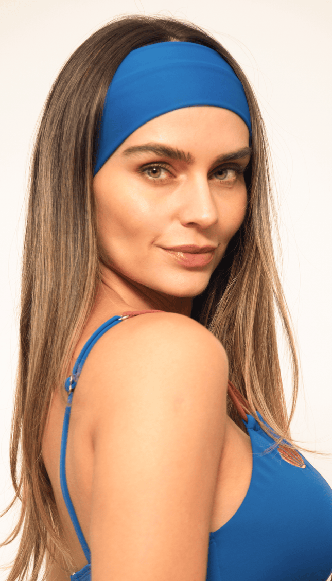 Bandana Azul, Colección Limoncello - Bari, los mejores trajes de baño y Bikinis. Diseño y tecnología juntos.