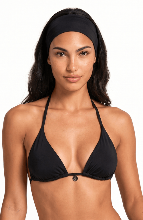 Bandana Negra, Colección Alquimia - Bari, los mejores trajes de baño y Bikinis. Diseño y tecnología juntos.