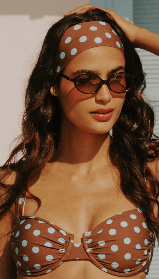 Bandana Polka Dots , Colección ODISEA - Bari, los mejores trajes de baño y Bikinis. Diseño y tecnología juntos.