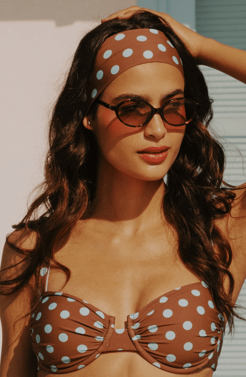 Bandana Polka Dots , Colección ODISEA - Bari, los mejores trajes de baño y Bikinis. Diseño y tecnología juntos.