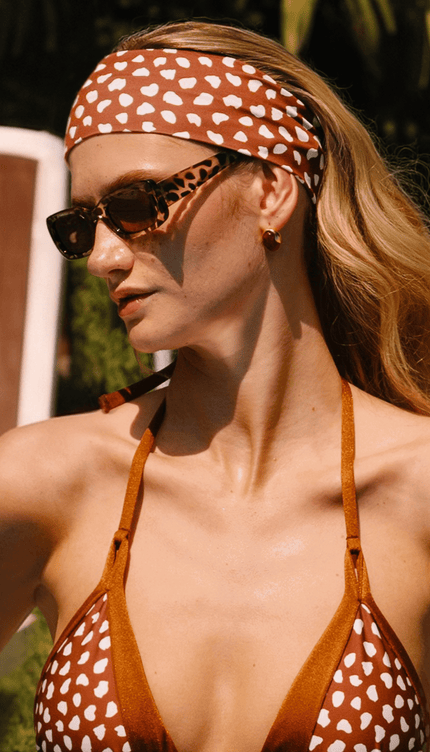 Bandana Safari, Colección ODISEA - Bari, los mejores trajes de baño y Bikinis. Diseño y tecnología juntos.