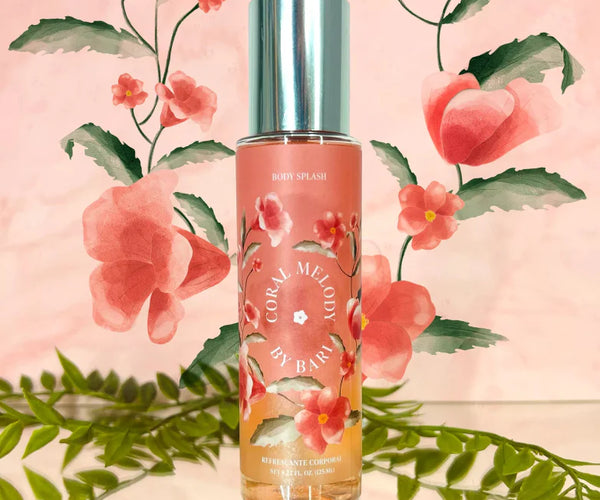 Body Splash Coral Melody Glitter