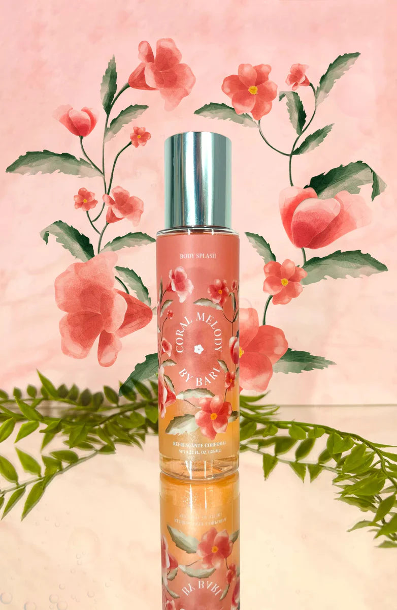 Body Splash Coral Melody Glitter