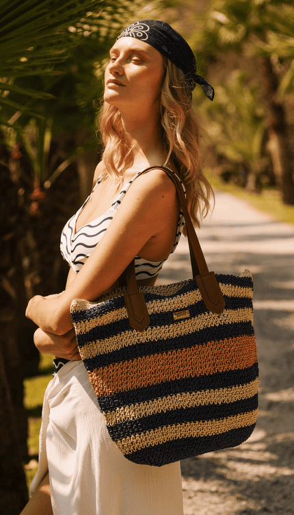 Bolsa de Playa Nautica, Colección ODISEA - Bari, los mejores trajes de baño y Bikinis. Diseño y tecnología juntos.