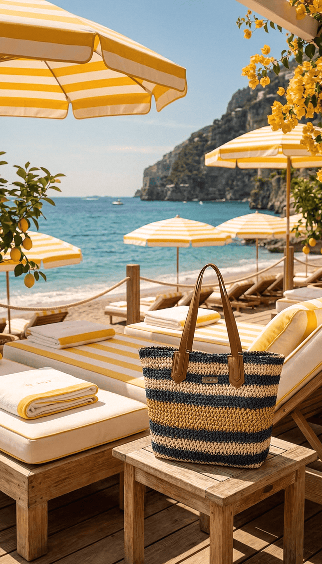 Bolsa de Playa Nautica, Colección ODISEA - Bari, los mejores trajes de baño y Bikinis. Diseño y tecnología juntos.