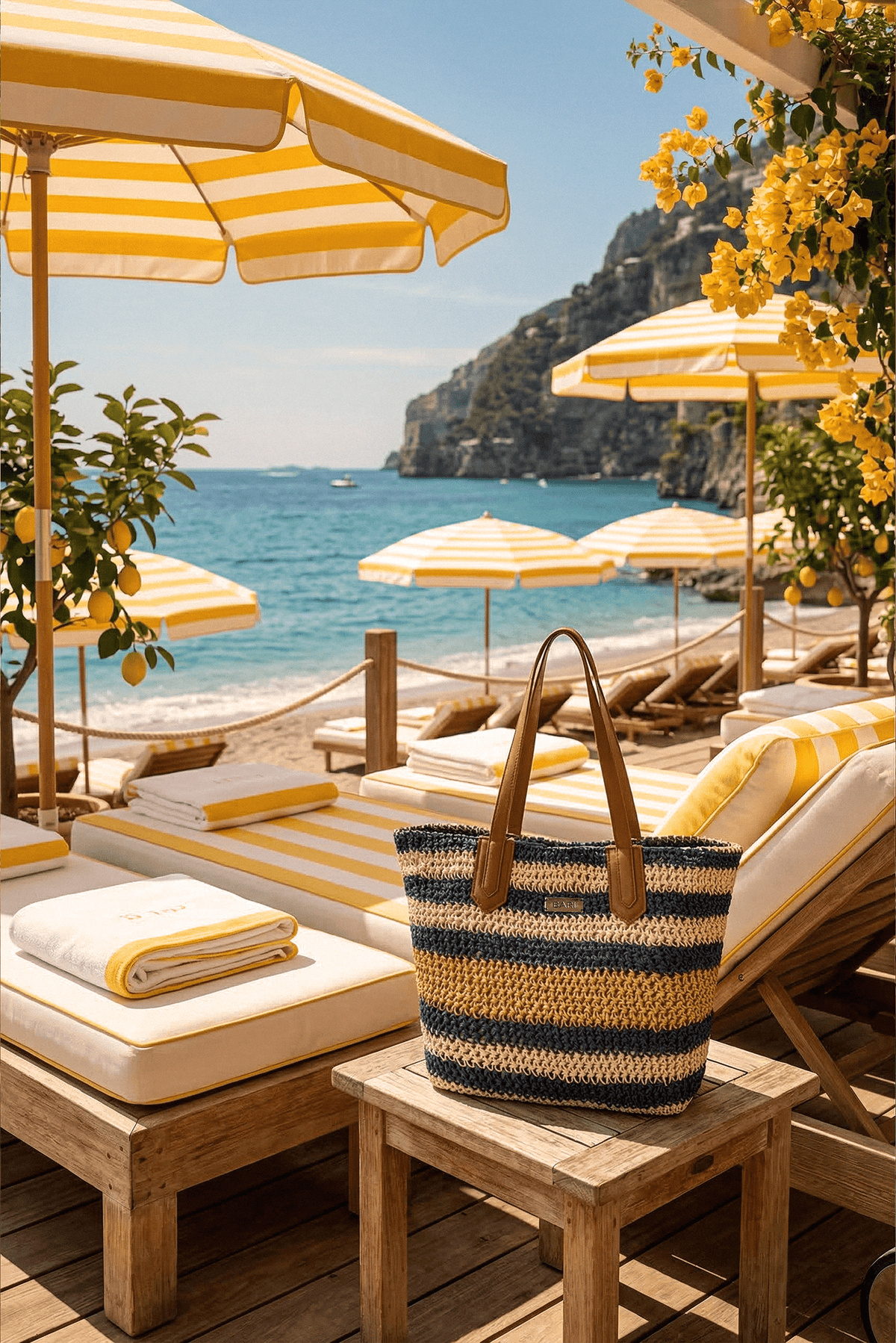Bolsa de Playa Nautica, Colección ODISEA - Bari, los mejores trajes de baño y Bikinis. Diseño y tecnología juntos.