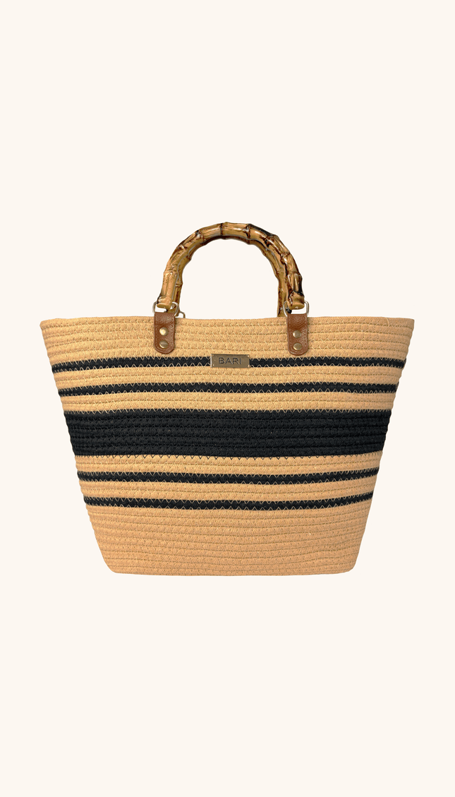 Bolsa de Playa Rayas, Colección ODISEA - Bari, los mejores trajes de baño y Bikinis. Diseño y tecnología juntos.