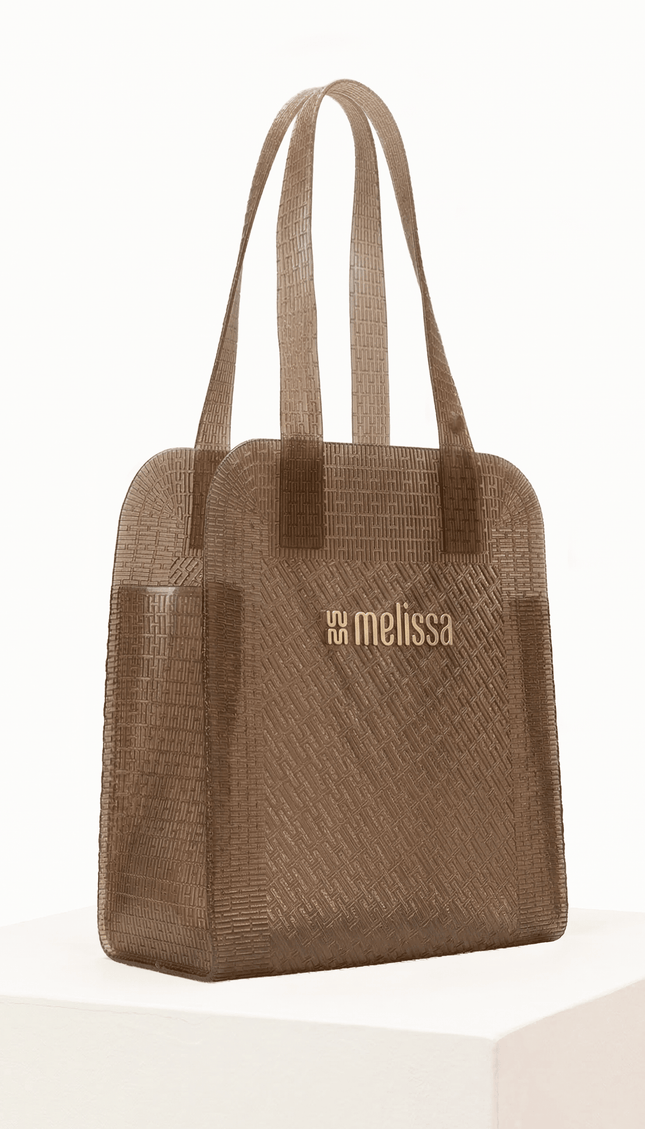 Bolsa de Playa Transparente Café Melissa - Bari, los mejores trajes de baño y Bikinis. Diseño y tecnología juntos.