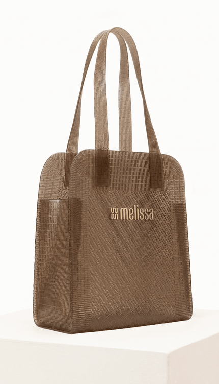 Bolsa de Playa Transparente Café Melissa - Bari, los mejores trajes de baño y Bikinis. Diseño y tecnología juntos.