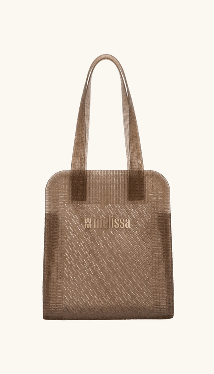 Bolsa de Playa Transparente Café Melissa - Bari, los mejores trajes de baño y Bikinis. Diseño y tecnología juntos.
