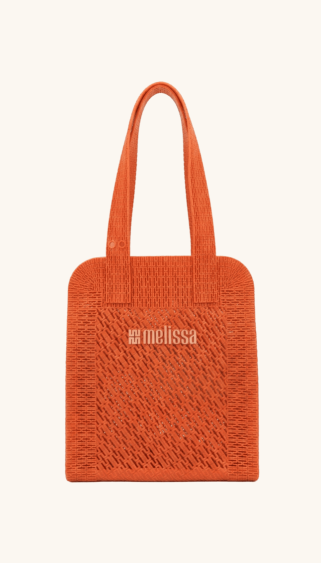 Bolsa de Playa Transparente Naranja Melissa - Bari, los mejores trajes de baño y Bikinis. Diseño y tecnología juntos.