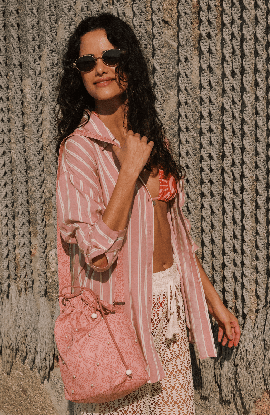 Bolsa Estampada Perlas, Colección Limoncello - Bari, los mejores trajes de baño y Bikinis. Diseño y tecnología juntos.