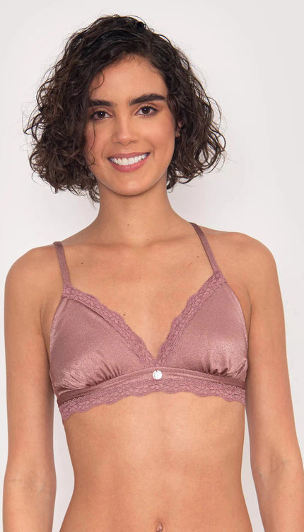 Bralette Rosa Doble Encaje Vibra Bonita