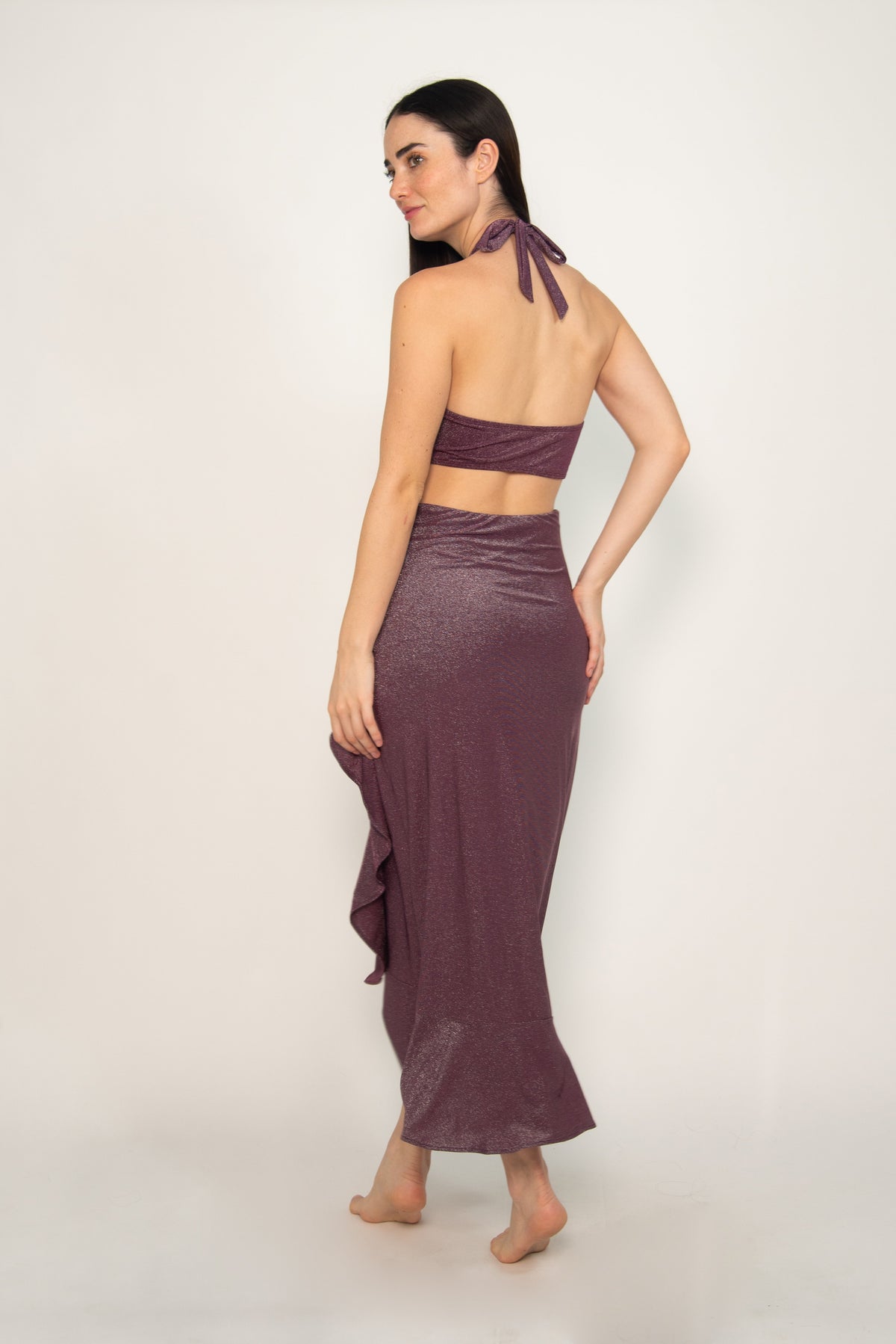 Brillante Halter, Vestido Largo - Bari, los mejores trajes de baño y Bikinis. Diseño y tecnología juntos.