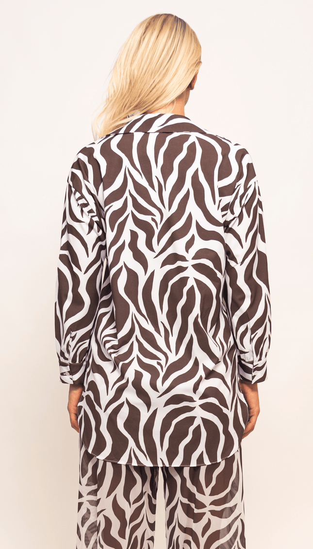 Camisa Manga Larga Animal Print, Colección ODISEA - Bari, los mejores trajes de baño y Bikinis. Diseño y tecnología juntos.