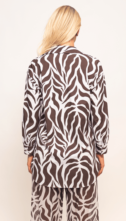 Camisa Manga Larga Animal Print, Colección ODISEA - Bari, los mejores trajes de baño y Bikinis. Diseño y tecnología juntos.