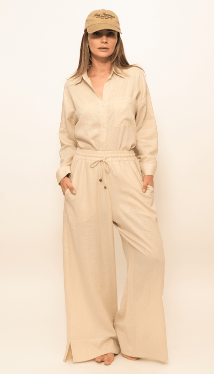 Camisa Manga Larga Arena Lino, Colección Limoncello - Bari, los mejores trajes de baño y Bikinis. Diseño y tecnología juntos.