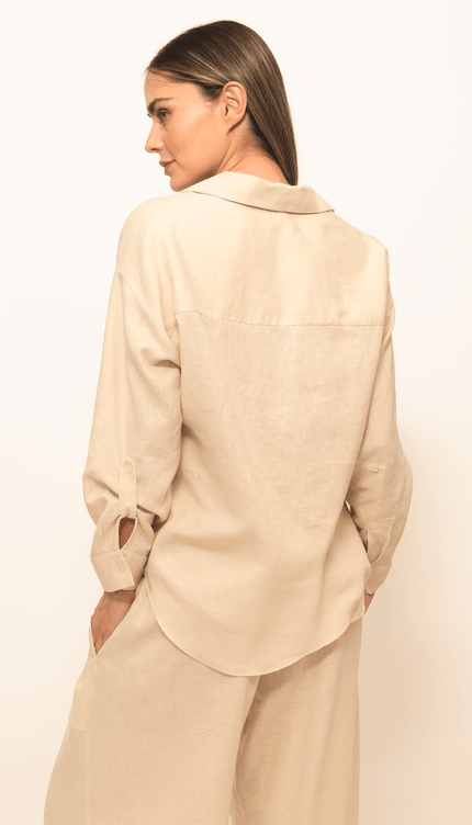 Camisa Manga Larga Arena Lino, Colección Limoncello - Bari, los mejores trajes de baño y Bikinis. Diseño y tecnología juntos.