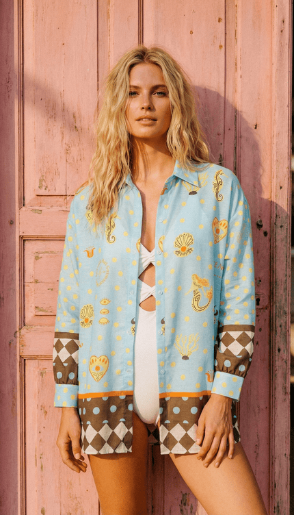 Camisa Manga Larga Campirana, Colección ODISEA - Bari, los mejores trajes de baño y Bikinis. Diseño y tecnología juntos.