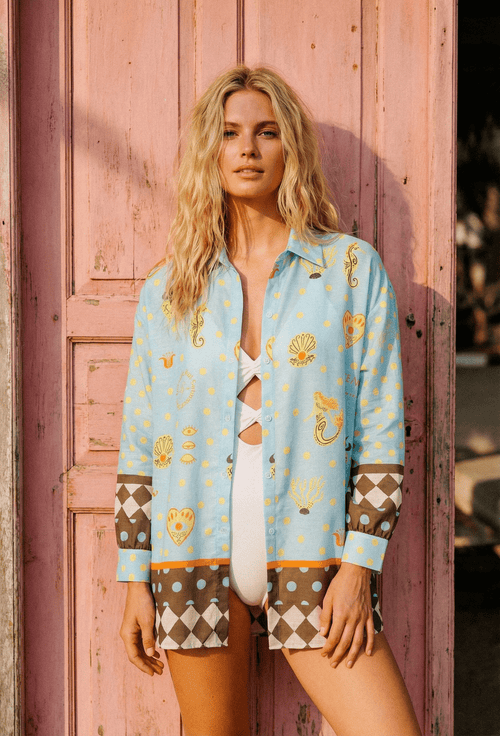 Camisa Manga Larga Campirana, Colección ODISEA - Bari, los mejores trajes de baño y Bikinis. Diseño y tecnología juntos.