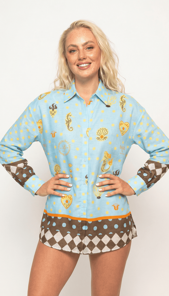 Camisa Manga Larga Campirana, Colección ODISEA - Bari, los mejores trajes de baño y Bikinis. Diseño y tecnología juntos.